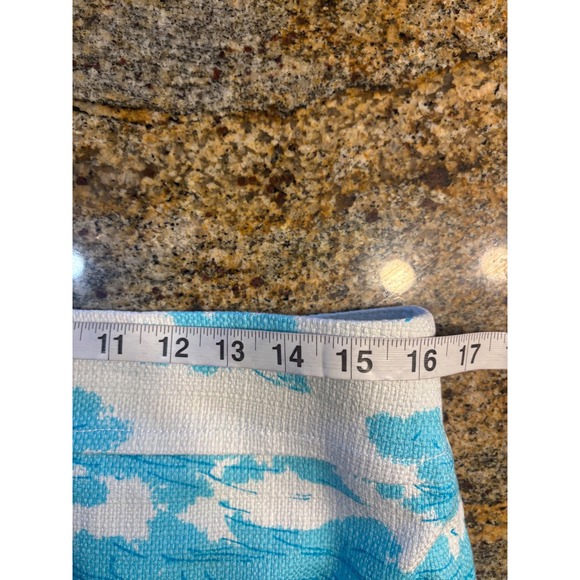 Talbots Venice Canal Print A-Line Skirt Women Size 12 Blue Yellow Pink - Picture 3 of 6
